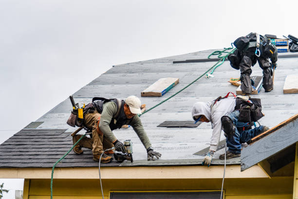 Professional Gutter Installation technician working in Ashland, MO